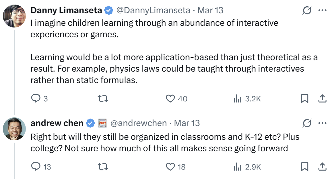The most popular reply to Chen's comment