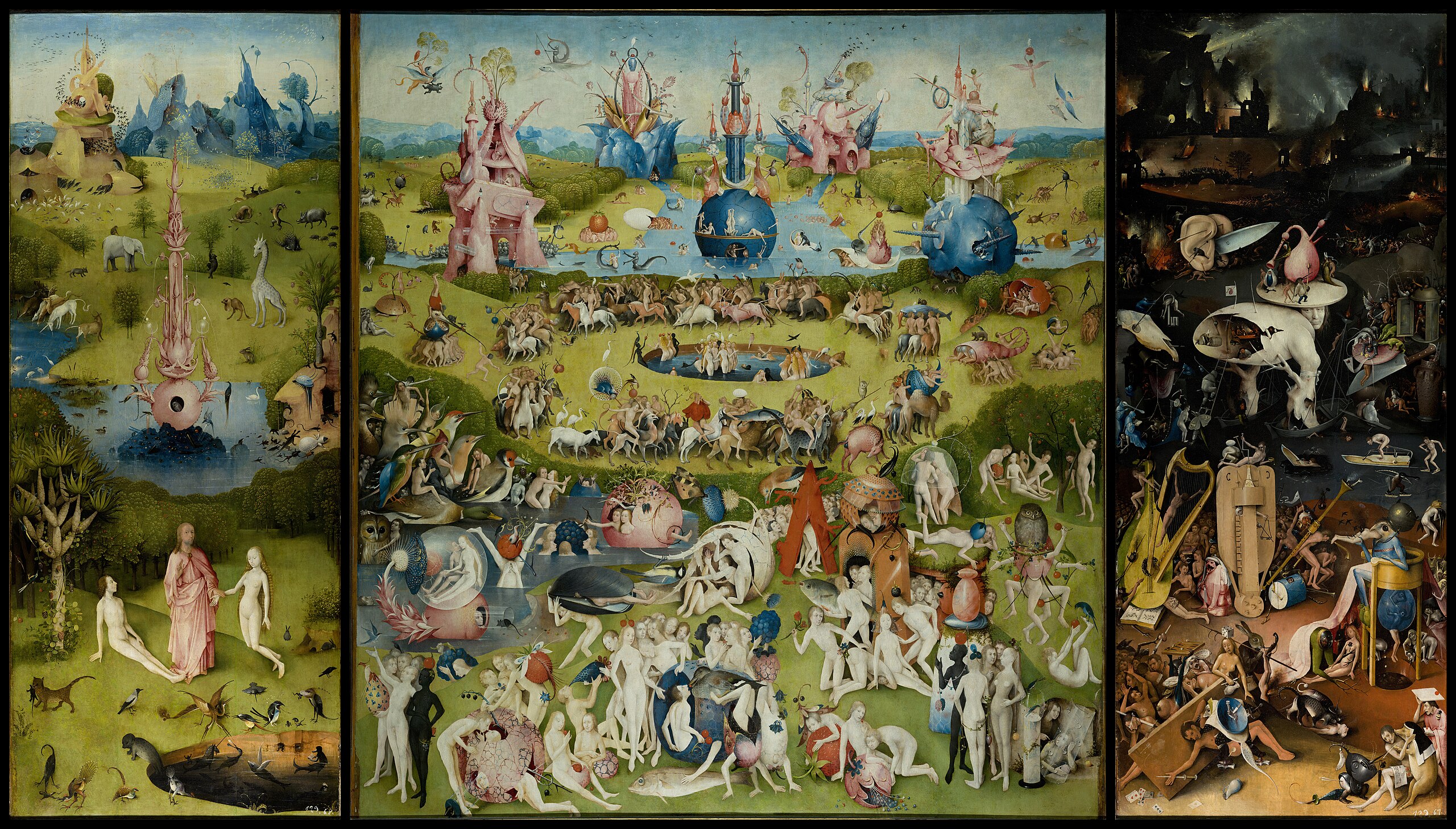 The Garden of Earthly Delights - Author: Hieronymus Bosch c. 1495-1505